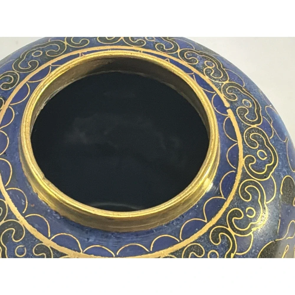 Azure‎ Blue Cloisonné Keepsake Urn 4